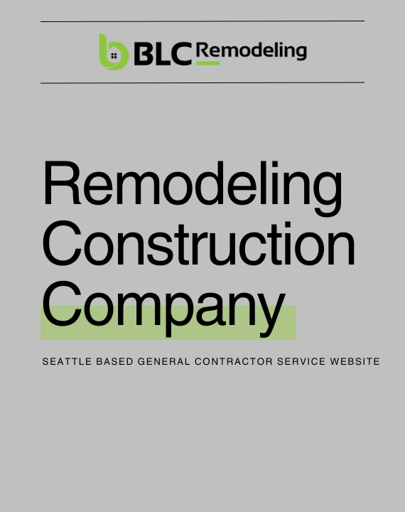 Seattle general contractor service website